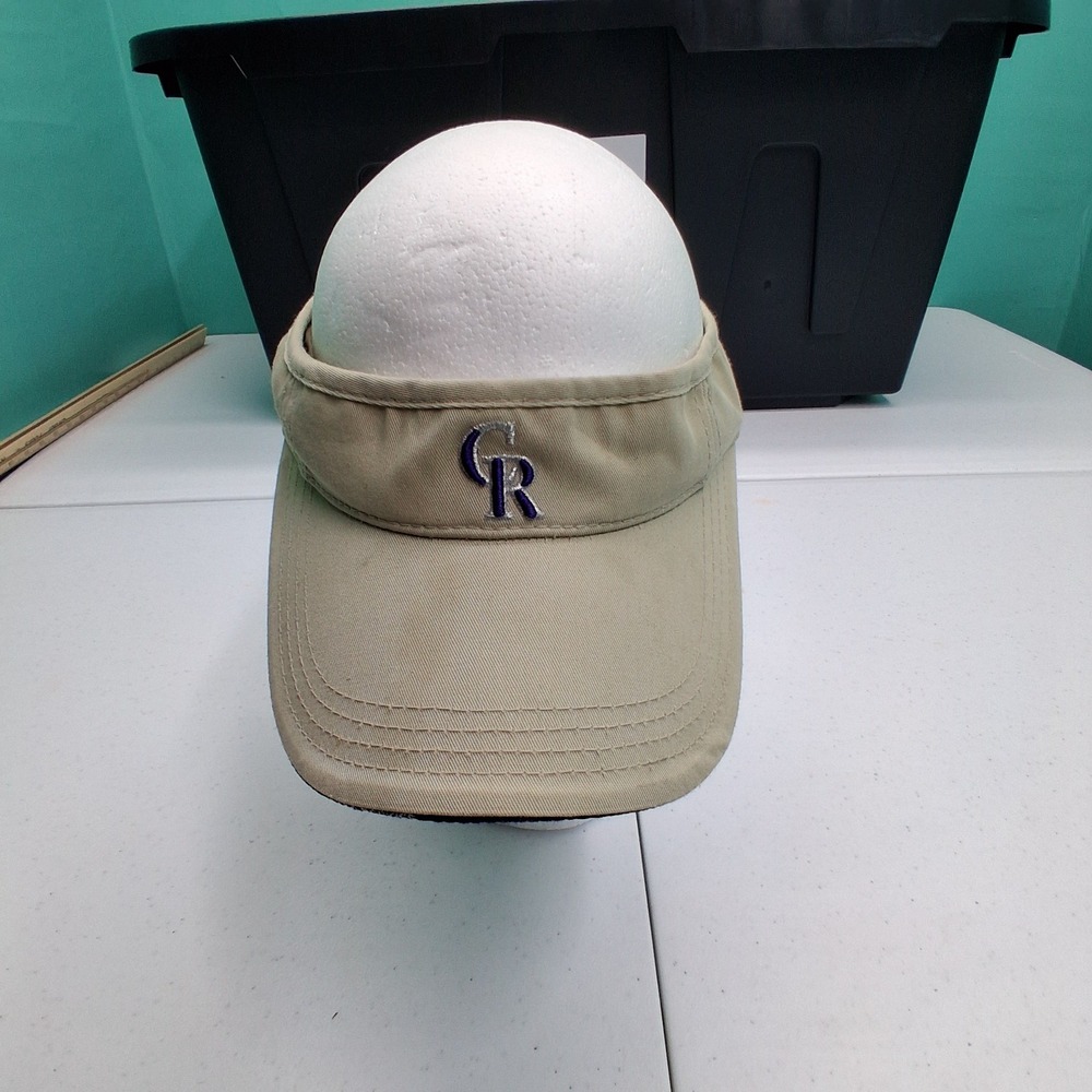 Colorado Rockies Visor OSFA Khaki MLB Baseball Gorpcore Y2K Retro Streetwear